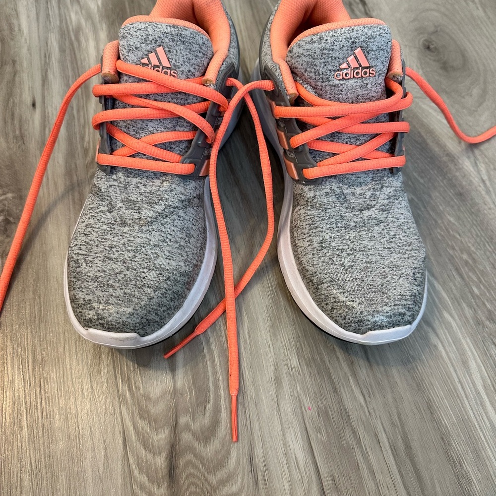 Adidas women Sneakers in Gray and Bright Orange
